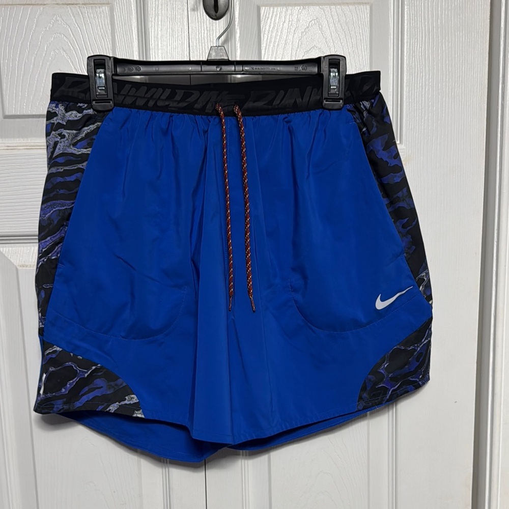 Nike Blue/Black running 5” shorts